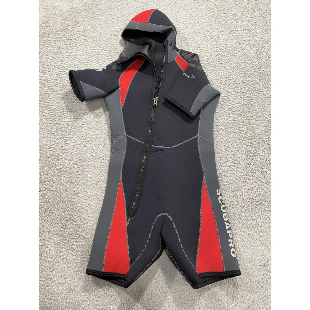 Scubapro Everflex 7 Mens Hooded Shorty Wetsuit Size ML 7mm Neoprene Dive Scuba